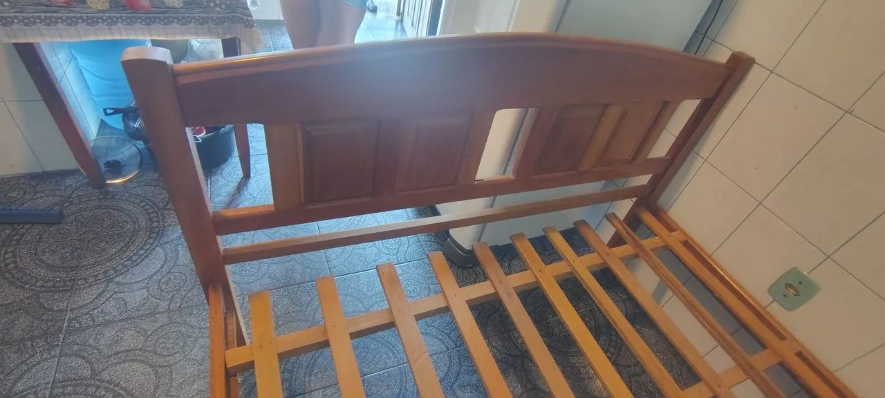 Cama de Madeira Casal (Faço Entrega) - Foto 2