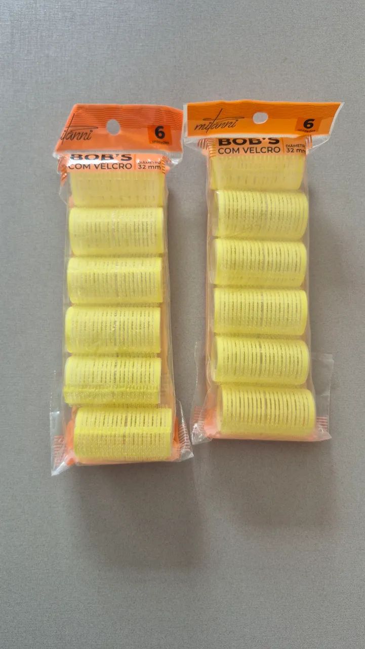 Conjunto 12 Bob's de cabelo com velcro