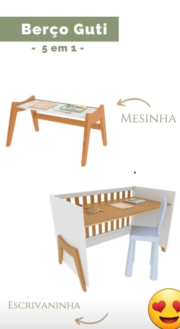 Berço 5 em 1 com 4 meses de uso apenas  - Foto 2