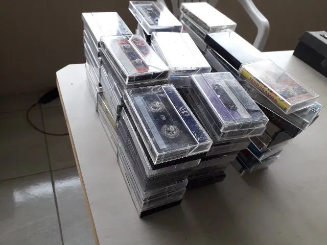 Fitas cassetes comuns C60 usadas  lote com 10 fitas - Foto 4