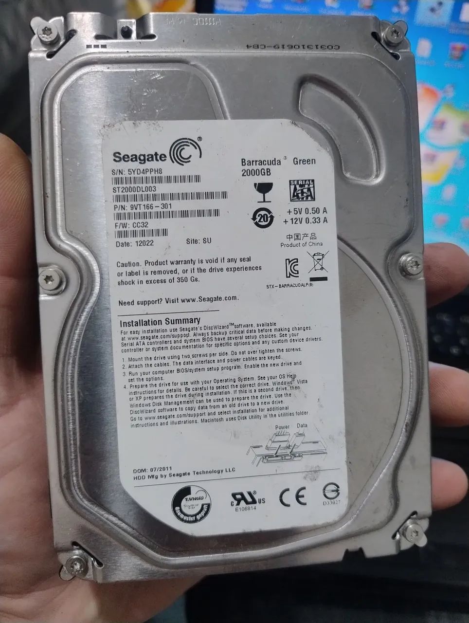 HD Seagate 2tb p computador 