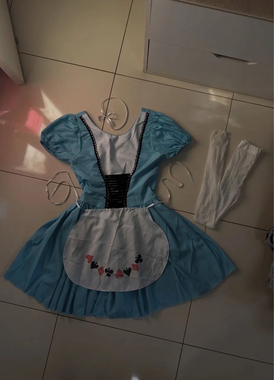 Vestido fantasia de Alice in Wonderland - Foto 2