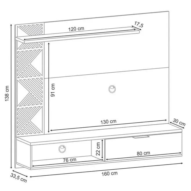 Painel para TV Até 50 Polegadas - Foto 5