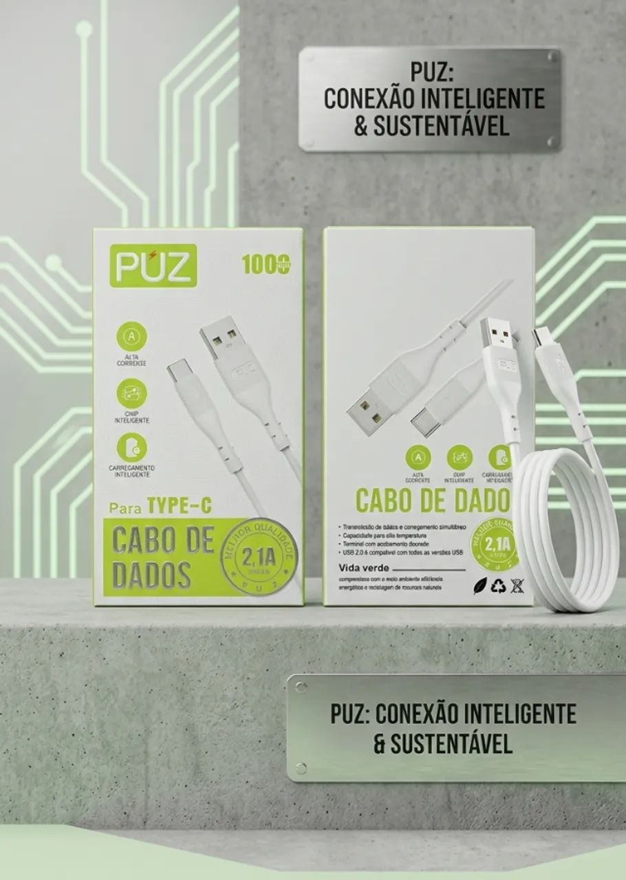Cabo de Carregamento e Transferência de Dados USB/ TIPO C