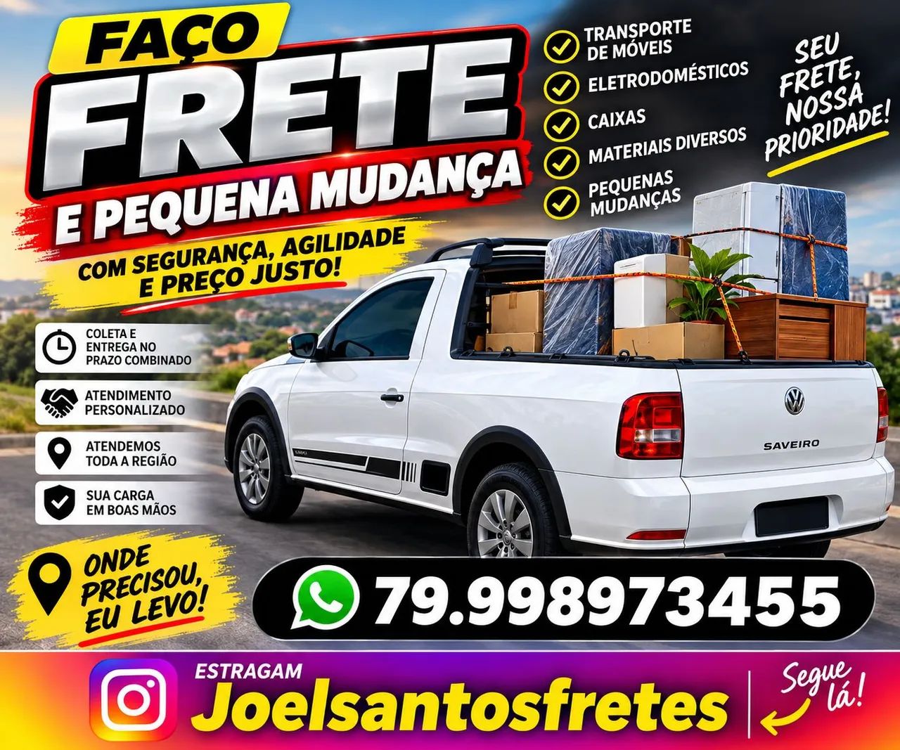 Frete e mudança 