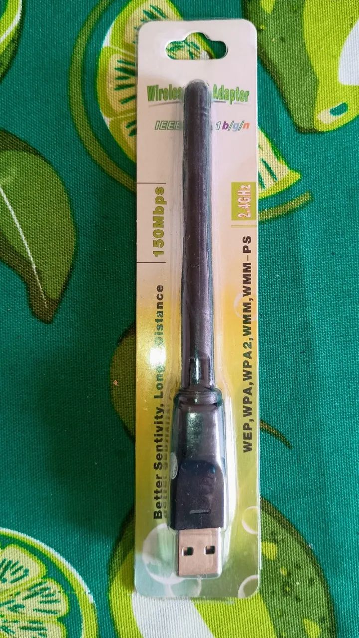 Adaptador USB Wireless Wi-Fi 4 2.4GHz  Ralink RT5370 | Mediatek MT7601