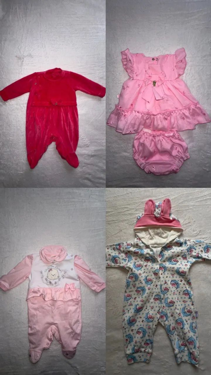Lote de Roupas de bebê menina 0 a 6 meses( vendo separados tbm as peças ) ou o lote todo ! - Foto 2