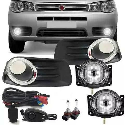 Kit Farol Milha Auxiliar Neblina Fiat Palio G3 2009 A 2015