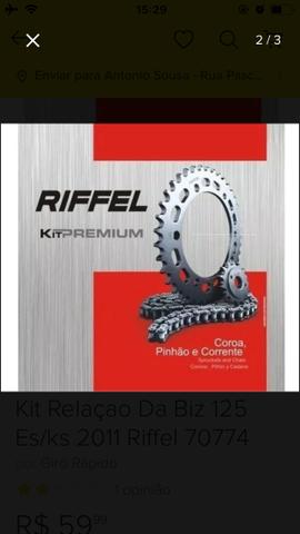Relação biz 125