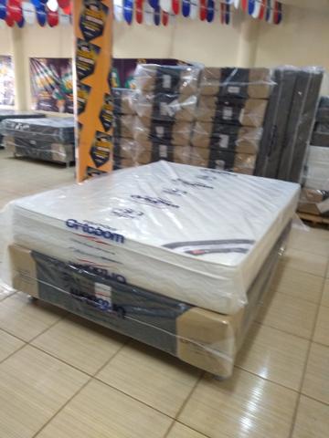 Cama de mola Ortobom branca - Foto 2