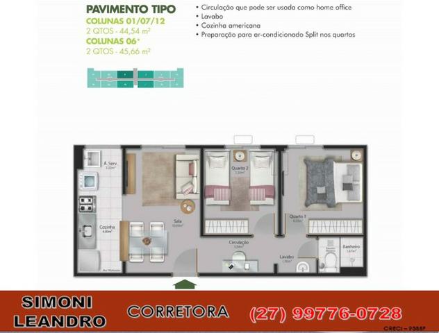 SCL - 36 - A.P.A.R.T.A.M.E.N.T.O 2 quartos/itbi e registro incluso em Macafé, Serra