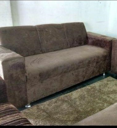 Sofá 3 Lugares Suede Novo Promoção - Foto 3