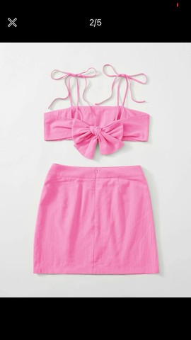 Conjunto rosa luxo paty princesinha - Foto 2