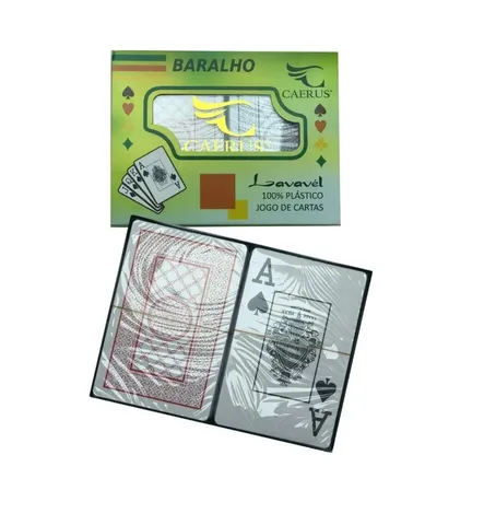 Kit Jogo de Cartas Baralho + 1 Dado Diversão Lazer e Hobby -  Branco+Vermelho