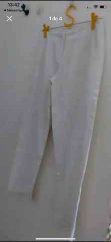 Calça de linho puro