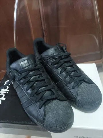 Par de Tênis Adidas Super Star Preto Original Número 38, Tênis Feminino  Adidas Usado 90181113