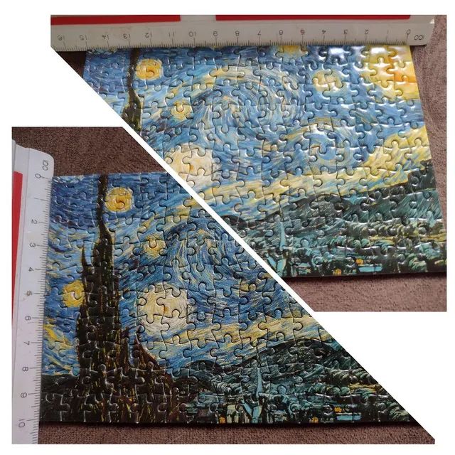 Mini Puzzle Quebra Cabeça 150 peças Noite Estrelada e Mona Lisa - Foto 2