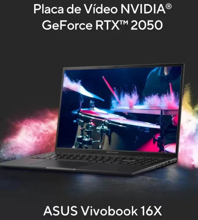 Notebook Asus Vivobook 16X RTX2050 - Lacrado, 1 ano de garantia.  - Foto 4