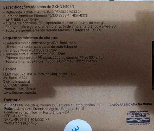 Modem ZTE Oi Velox ZXHN H108N - Foto 4