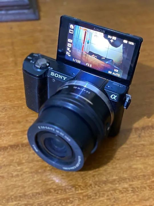 Câmera Sony a5000 Pouquíssimo Uso alfa alpha 
