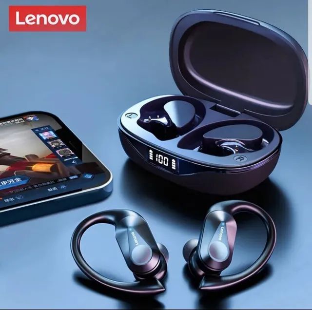 Fone de Ouvido sem Fio Bluetooth LP75 Lenovo 