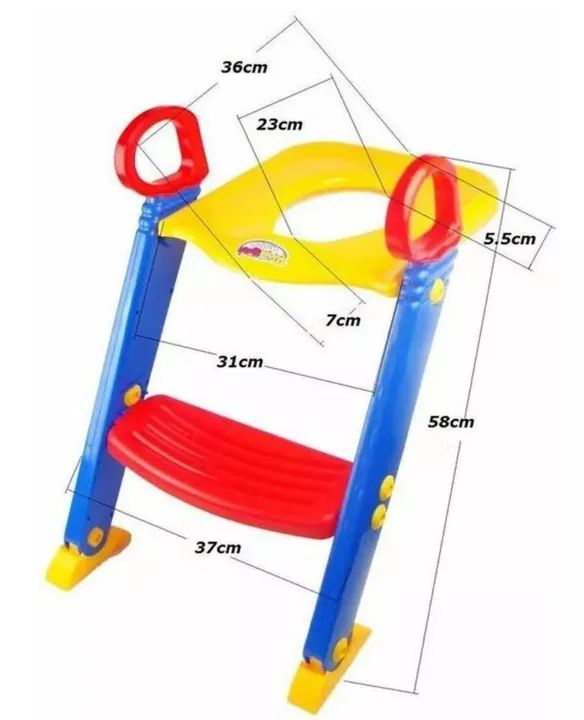 Troninho infantil assento redutor vaso sanitário  - Foto 5