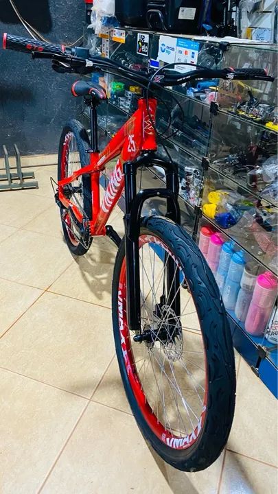 MTB ARO 26 VIKINGS TUFF 25 COROA ÚNICA FREIOS A DISCO MECÂNICO