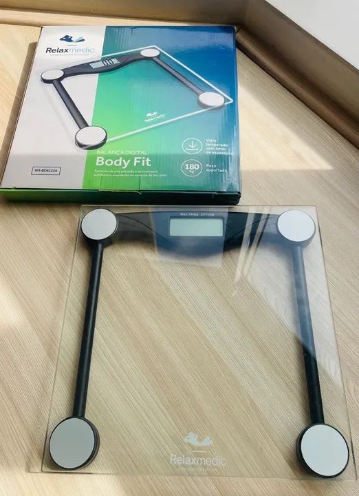 Balança Digital Body Fit Relaxmedic - 180kg - Nova - Foto 4