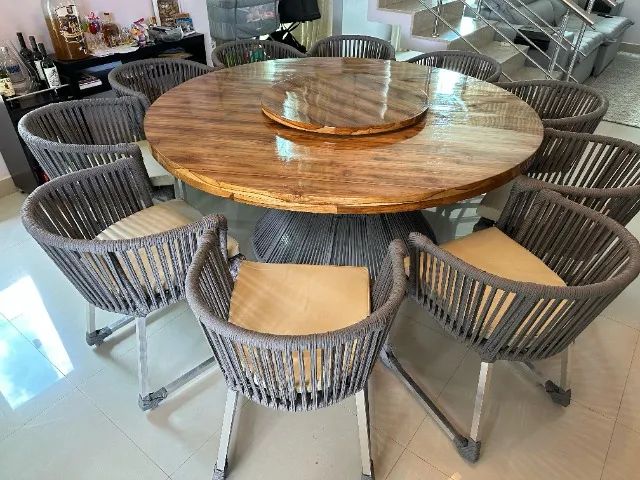 Mesa com 10 poltronas, Frete Grátis!!!