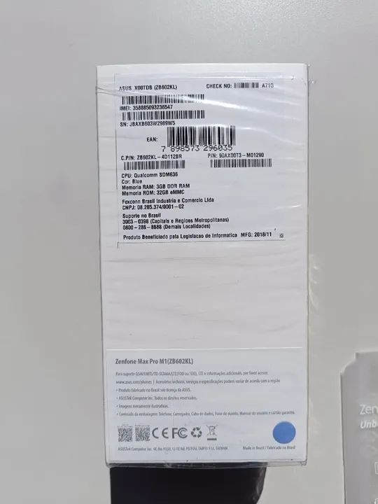 Caixa do Asus Zenfone Max Pro M1 (Somente a Caixa) - Foto 4
