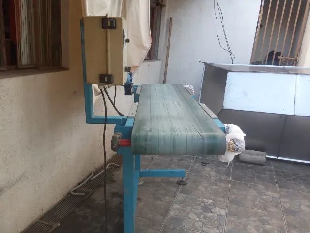 Correia \ esteira transportadora 220 volts velocidade variável transporte movimento de obj - Foto 2