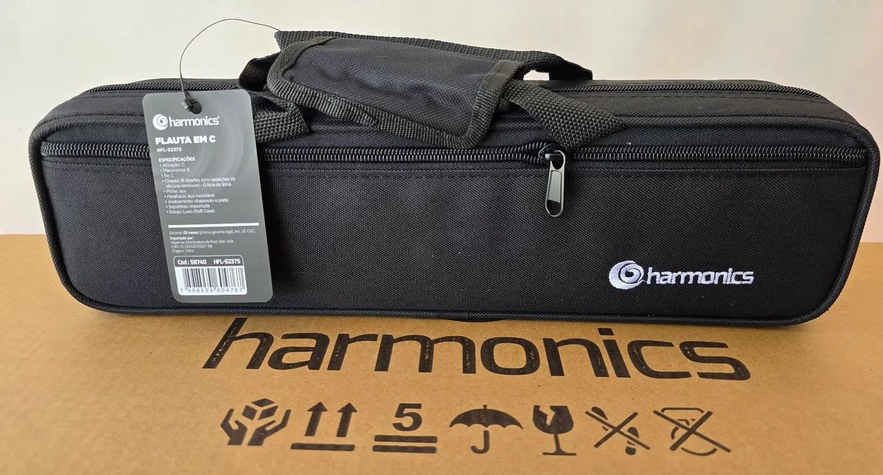 Flauta Transversal Harmonic C (nova) HFL-5237 - Foto 5