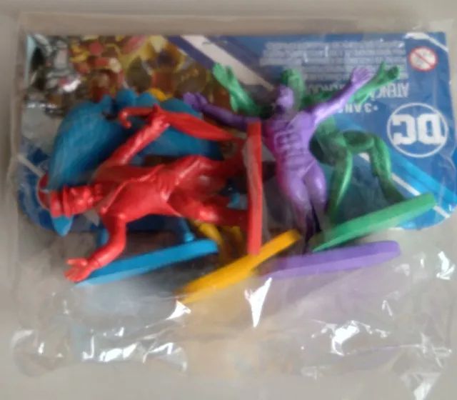 Pack 5 Bonecos Dc Estrela Super Heróis Vilões Lacrados