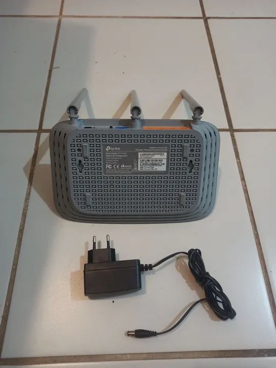 Ótimo Roteador Preto Wi-Fi Tp-Link  - Foto 2