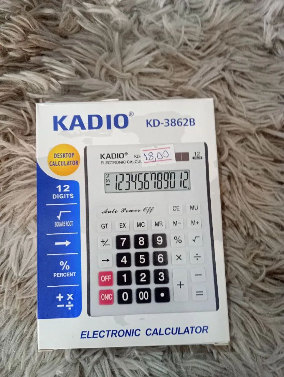 Calculadora de mesa KADIO KD-3862B