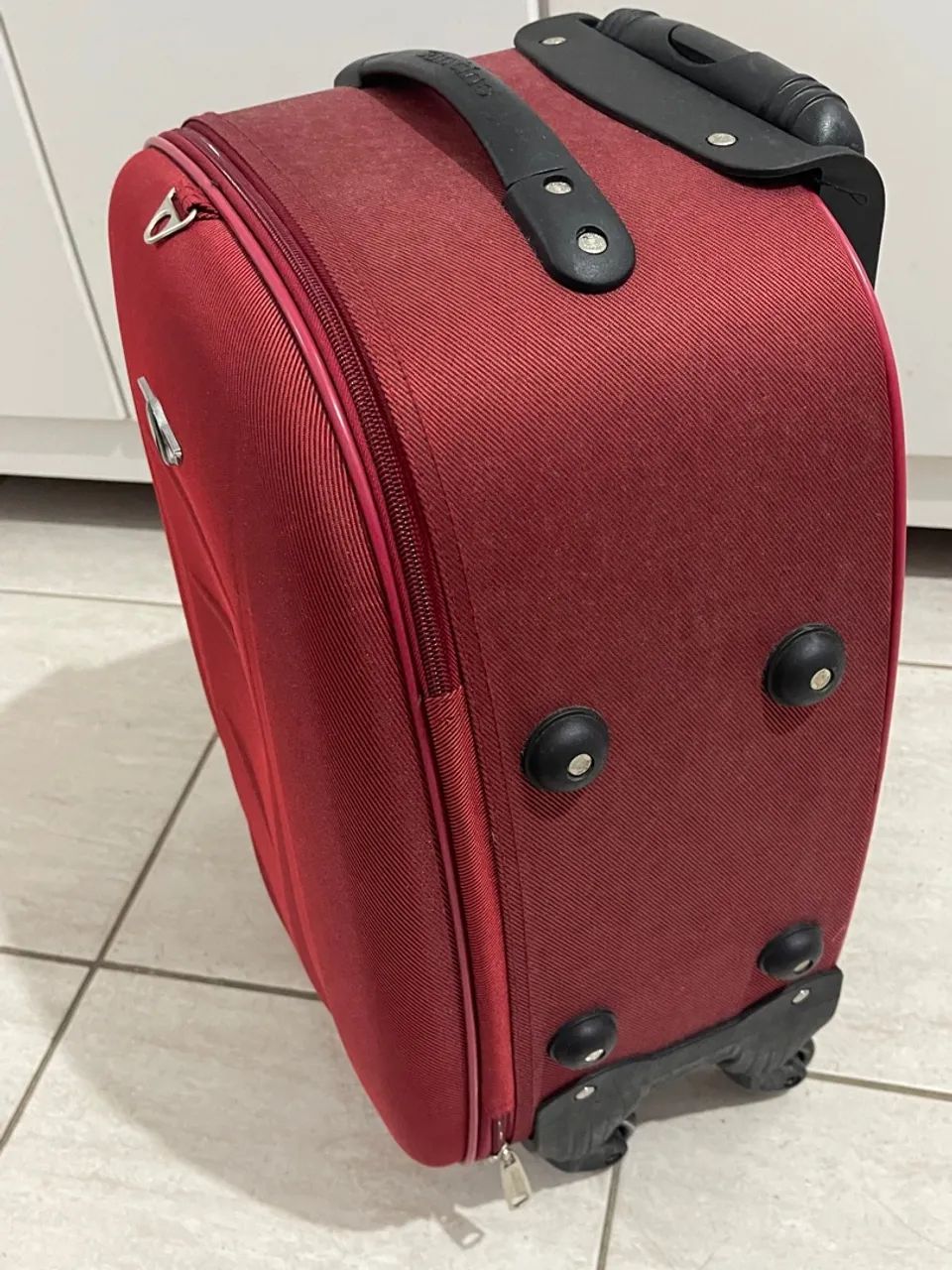 Mala de viagem Santino vermelha - Foto 4