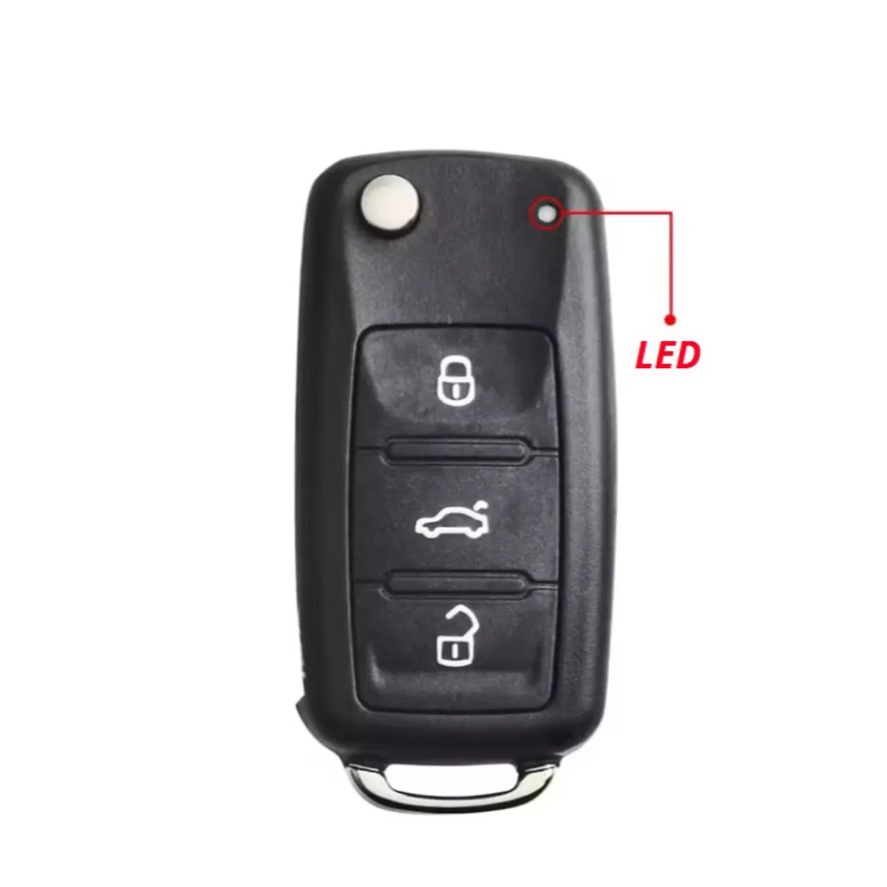 Chave canivete Volkswagen G6/G7 com led em cima