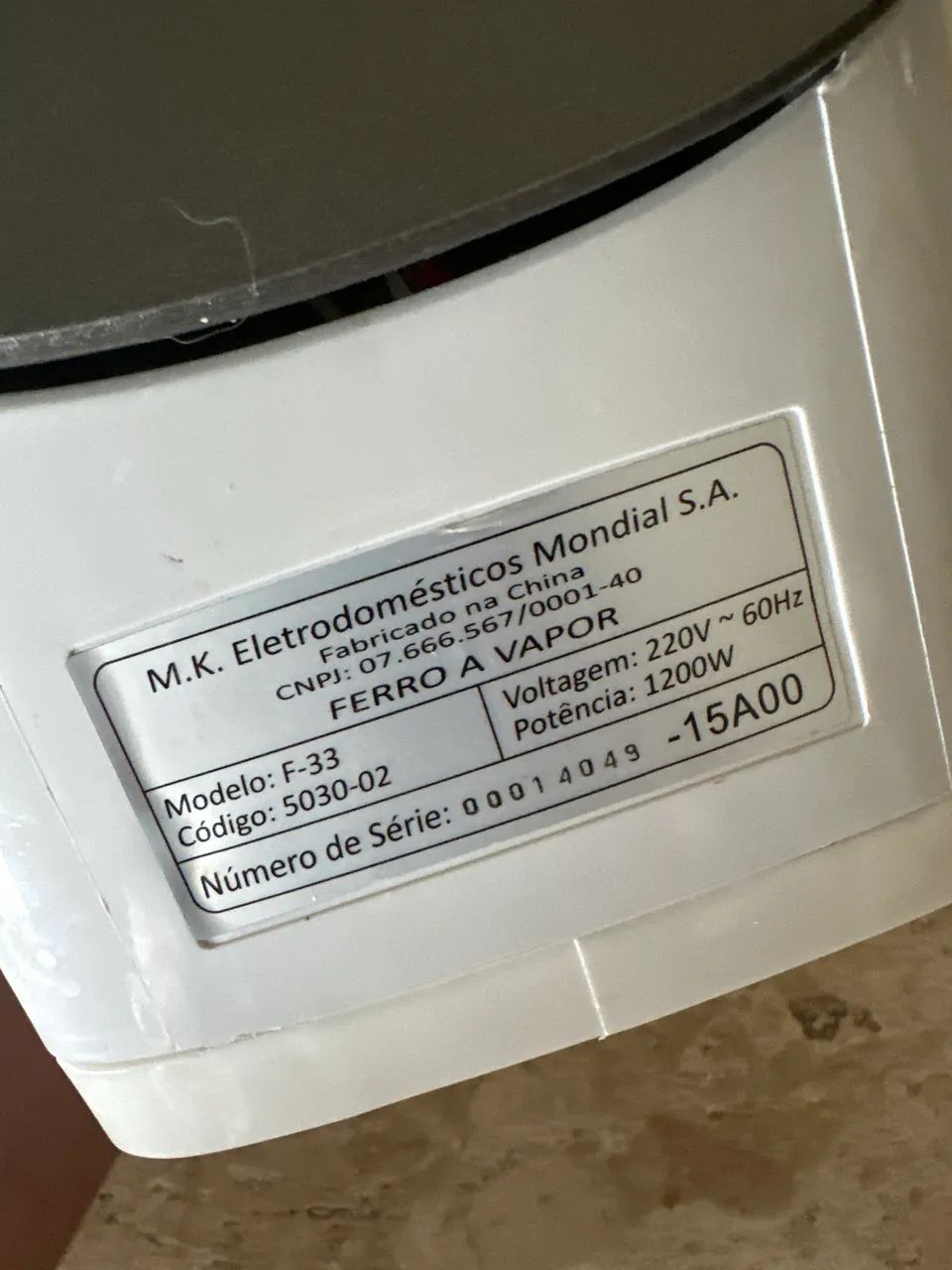 FERRO DE PASSAR ROUPAS 220v - Foto 3