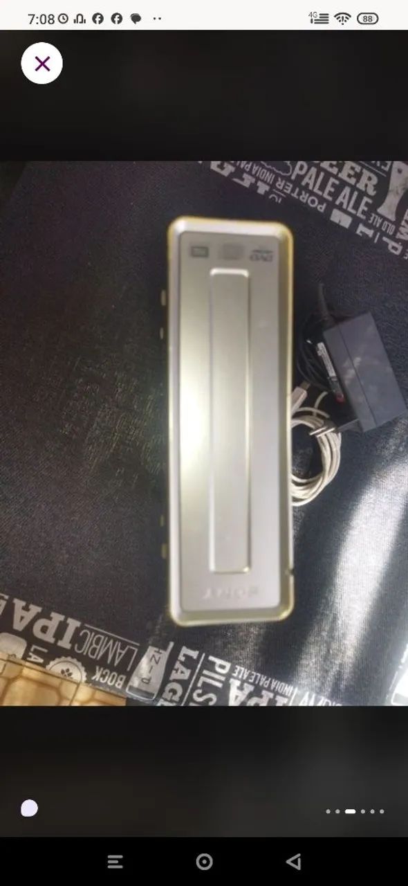 Leitor dvdrw Sony externo - Foto 5
