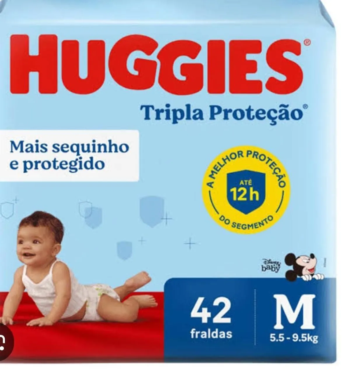 Fraldas Huggies Tripla Proteção M - 42 unidades