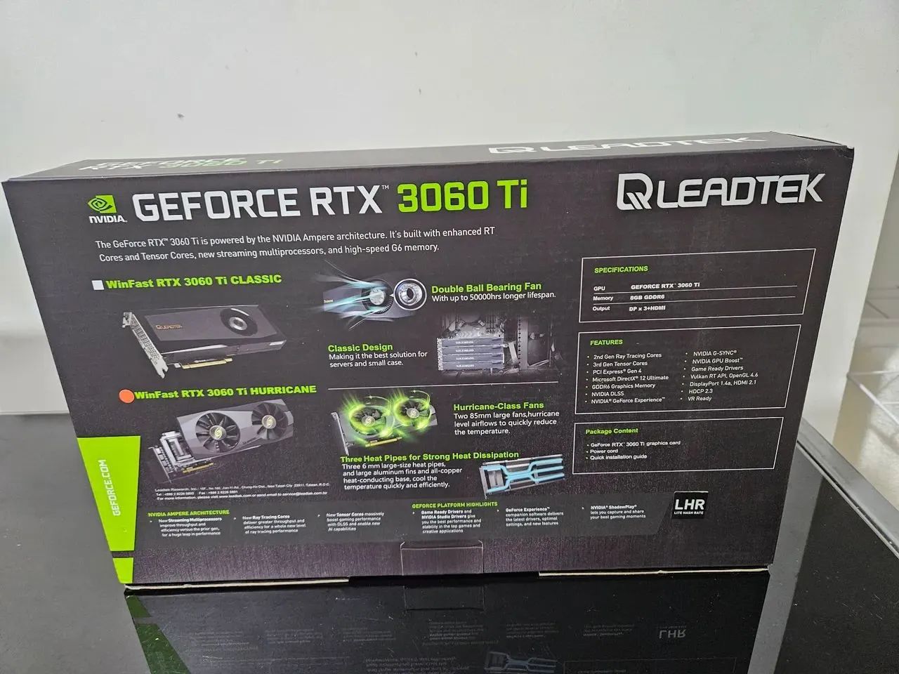 Placa de Vídeo GeForce RTX 3060 Ti - Leadtek WinFast