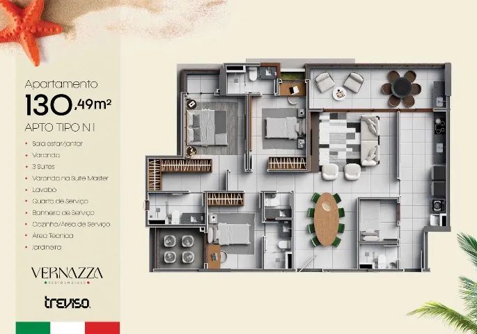 Apartamentos na Ponta Do Farol/ Edifício Vernazza/ 90m2 a 130m2 - Foto 5