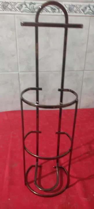 Suporte de Metal para papel higiênico  - Foto 2