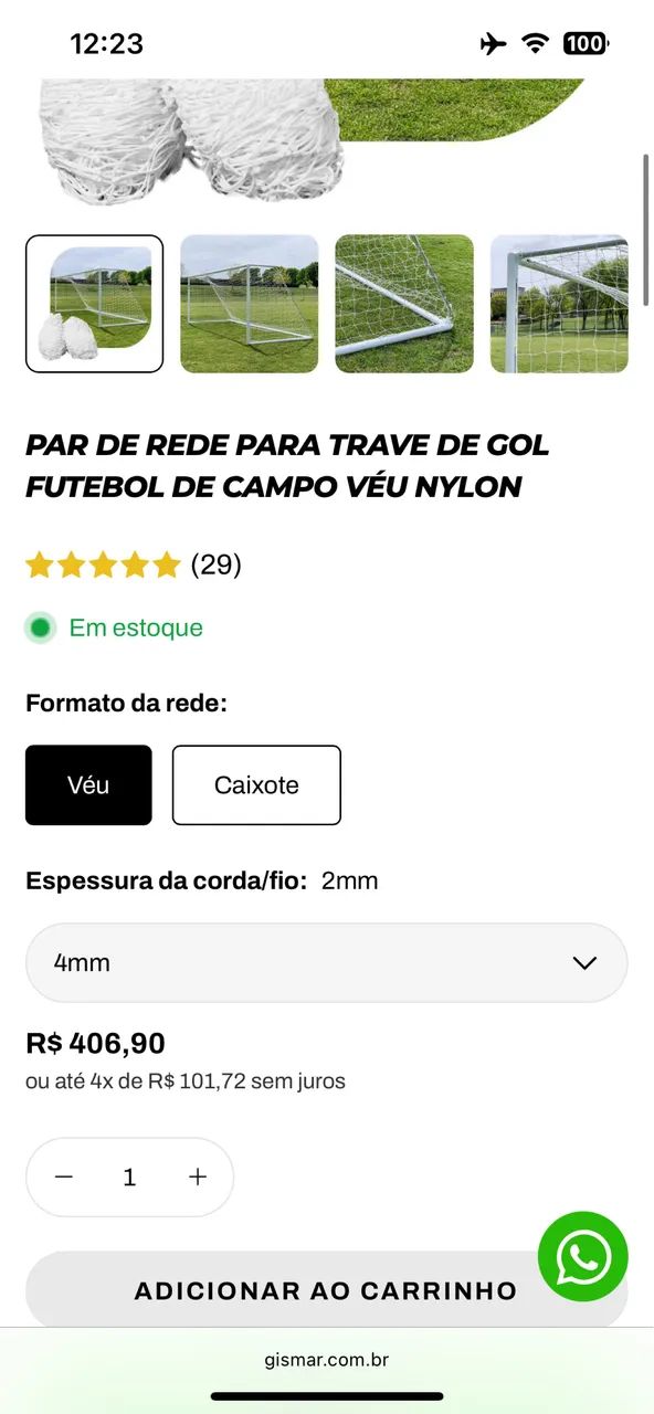 Rede de futebol  - Foto 4