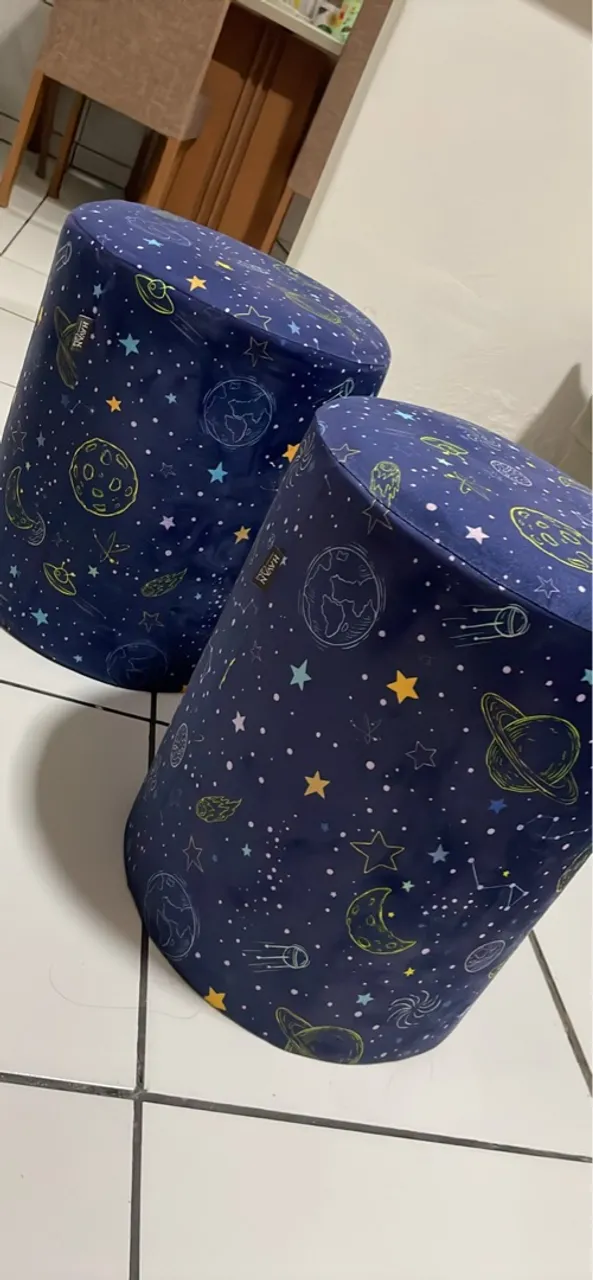 Bancos infantis tema espacial - Novos