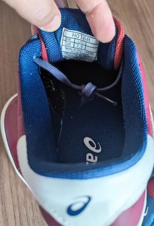 Tênis Asics H016B bordô - Foto 5
