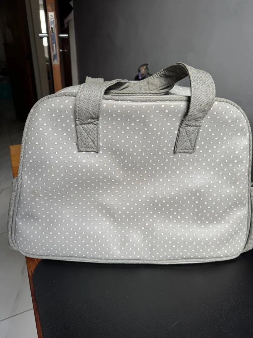 Bolsa Maternidade Estrelas Cinza - Batistela Baby - Foto 3