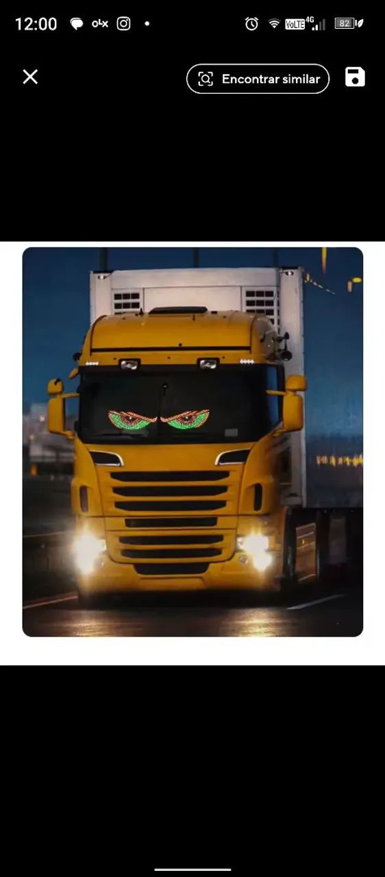 Tela olho vivo LED pisca strobo