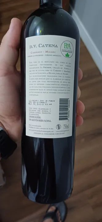 Vinho D.V. Catena Cabernet Malbec 2023 - Foto 2