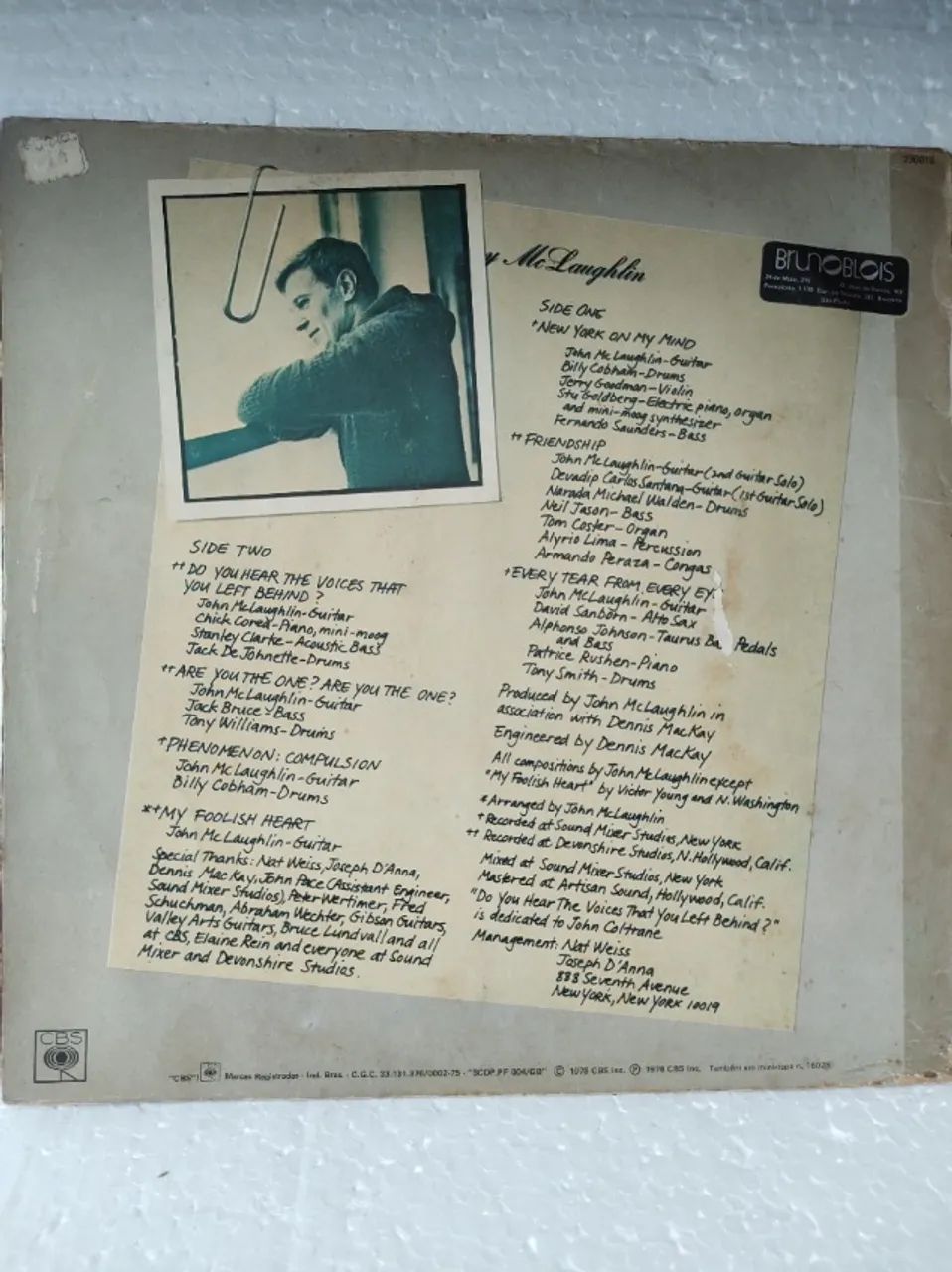 LP JOHNNY MCLAUGHLIN - Jazz Fusion - Foto 2